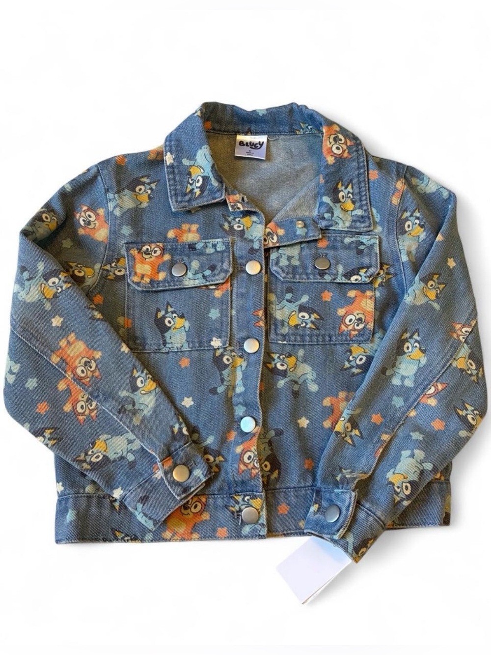 Bluey & Bingo Denim Jacket NWT Unisex 5t Kids